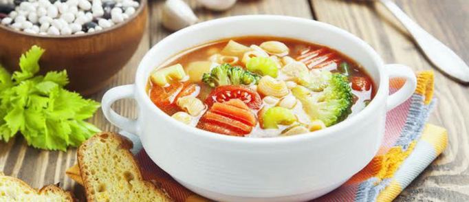 Пошаговый рецепт приготовления овощного супа "Минестроне"
