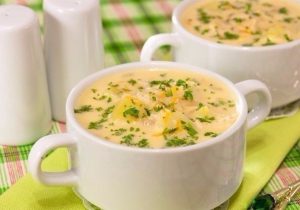 Сырный крем суп по – английский